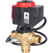 3-Ходовой зональный клапан, сервопривод 230V STOUT с кабелем 1м,, НР 3/4