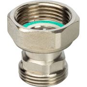 Разъемное соединение STOUT 1 с плоским уплотнением, никелированное