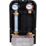 Насосная группа STOUT SDG-0038 с теплообменником 28 пластин, без насоса в теплоизоляции