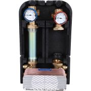 Насосная группа STOUT SDG-0038 с теплообменником 34 пластины, без насоса в теплоизоляции