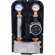 Насосная группа STOUT SDG-0038 с теплообменником 18 пластин,с насосом Grundfos UPSO 25-65 в теплоизоляции