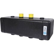 Стальной распределительный коллектор STOUT SDG-0016 2 отопительных контура. В теплоизоляции DN 20