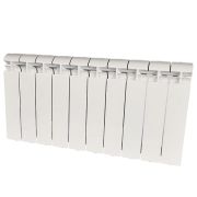 Радиатор алюминиевый STOUT ALPHA 350 10 секций боковое подключение (белый RAL 9016)