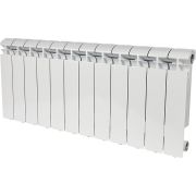 Радиатор алюминиевый STOUT ALPHA 350 12 секций боковое подключение (белый RAL 9016)