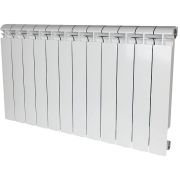 Радиатор алюминиевый STOUT ALPHA 500 12 секций боковое подключение (белый RAL 9016)