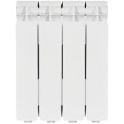 Радиатор алюминиевый STOUT Bravo 350 4 секции боковое подключение RAL9010