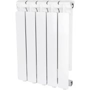 Радиатор алюминиевый STOUT Bravo 500 5 секций боковое подключение RAL9010