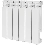 Радиатор алюминиевый STOUT Bravo 350 6 секций боковое подключение RAL9010