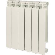 Радиатор алюминиевый STOUT Bravo 500 6 секций боковое подключение RAL9010