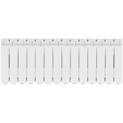 Радиатор алюминиевый STOUT Bravo 350 14 секций боковое подключение RAL9010