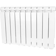 Радиатор алюминиевый STOUT Bravo 500 10 секции нижнее правое подключение (белый RAL 9010)