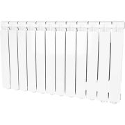 Радиатор алюминиевый STOUT Bravo 500 12 секции нижнее правое подключение (белый RAL 9010)