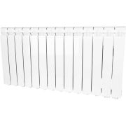 Радиатор алюминиевый STOUT Bravo 500 14 секции нижнее правое подключение (белый RAL 9010)