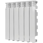 Радиатор алюминиевый STOUT GAMMA 500 6 секций боковое подключение (белый RAL 9010)
