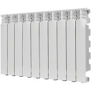 Радиатор алюминиевый STOUT GAMMA 500 10 секций боковое подключение (белый RAL 9010)