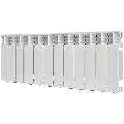 Радиатор алюминиевый STOUT GAMMA 350 12 секций боковое подключение (белый RAL 9010)
