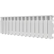 Радиатор алюминиевый STOUT GAMMA 350 14 секций боковое подключение (белый RAL 9010)