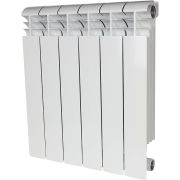 Радиатор алюминиевый STOUT VEGA 500 6 секций боковое подключение (белый RAL 9016)