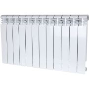 Радиатор алюминиевый STOUT VEGA 500 12 секций боковое подключение (белый RAL 9016)