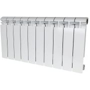 Радиатор биметаллический STOUT ALPHA 350 10 секций боковое подключение (белый RAL 9016)