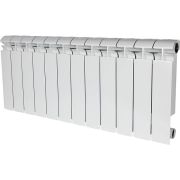 Радиатор биметаллический STOUT ALPHA 350 12 секций боковое подключение (белый RAL 9016)