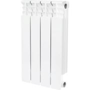 Радиатор биметаллический STOUT Space 500 4 секции боковое подключение RAL9016