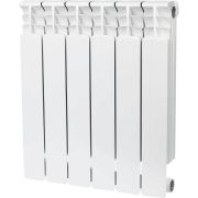 Радиатор биметаллический STOUT Space 500 6 секций боковое подключение RAL9016