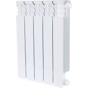 Радиатор биметаллический STOUT Space 500 5 секций нижнее правое подключение RAL9016