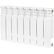 Радиатор биметаллический STOUT Space 350 8 секций боковое подключение RAL9016