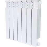 Радиатор биметаллический STOUT Space 500 7 секций нижнее правое подключение RAL9016