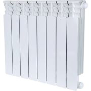 Радиатор биметаллический STOUT Space 500 8 секций нижнее правое подключение RAL9016