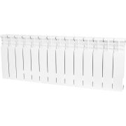 Радиатор биметаллический STOUT Space 350 14 секций боковое подключение RAL9016