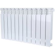 Радиатор биметаллический STOUT Space 500 12 секций нижнее правое подключение RAL9016