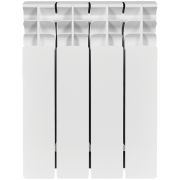 Радиатор биметаллический STOUT TITAN 350 4 секций боковое подключение (белый RAL 9016)