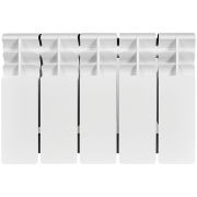 Радиатор биметаллический STOUT TITAN 200 5 секций боковое подключение (белый RAL 9016)