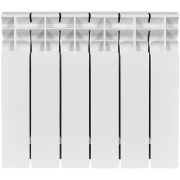 Радиатор биметаллический STOUT TITAN 350 6 секций боковое подключение (белый RAL 9016)