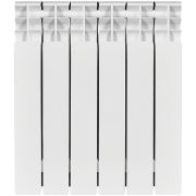 Радиатор биметаллический STOUT TITAN 500 6 секций боковое подключение (белый RAL 9016)