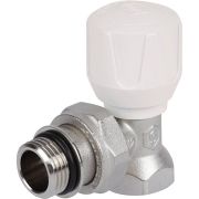 Клапан ручной терморегулирующий угловой STOUT SVR 1/2 (с дополнительным уплотнением)