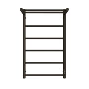 Полотенцесушитель STOUT электрический JAZZ round 80*50 Черный матовый с полкой