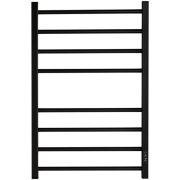 Полотенцесушитель STOUT электрический PIANO quadro 80*50 Черный матовый