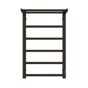 Полотенцесушитель STOUT электрический JAZZ quadro 80*50 Черный матовый с полкой