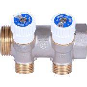 Коллектор распределительный STOUT 1, 2 отвода 1/2 плоское уплотнение