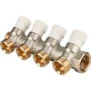 Коллектор распределительный STOUT 3/4, 4 отвода 3/4 ЕК