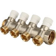 Коллектор распределительный STOUT 1, 4 отвода 3/4 ЕК