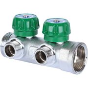 Коллектор регулирующий STOUT 1, 2 отвода 1/2 плоское уплотнение