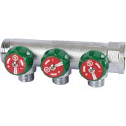 Коллектор регулирующий STOUT 3/4, 3 отвода 1/2 плоское уплотнение