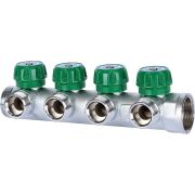 Коллектор регулирующий STOUT 1 , 4 отвода 3/4 ЕК