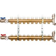 Распределительный коллектор из латуни без расходомеров STOUT 10 выходов