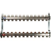 Коллектор из нержавеющей стали без расходомеров STOUT 12 выходов