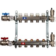 Коллектор из нержавеющей стали в сборе без расходомеров STOUT 5 выходов